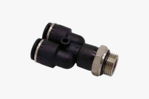 BSP Y Adaptor Male - Swivel - Plastic Push In Fitting