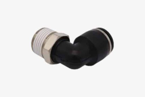 BSPT 90° Elbow Adapter Male - Swivel - Plastic Push In Fitting