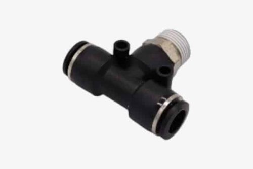 BSPT Tee Adaptor - Swivel - Plastic Push In Fitting