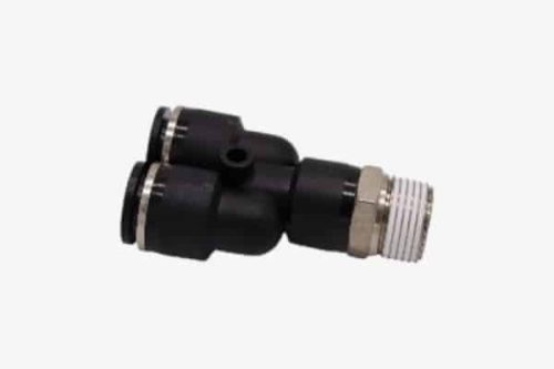 BSPT Y Adaptor Male - Swivel - Plastic Push In Fitting